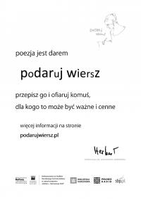 Tomaszów dołączył do akcji „Podaruj wiersz”